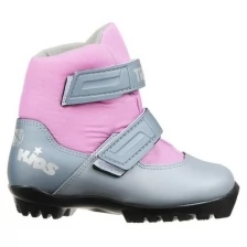 Ботинки лыжные TREK Kids NNN ИК, цвет металлик, лого серебро, размер 29